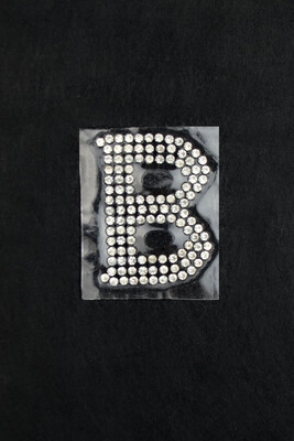  - ADHESIVE CRYSTAL STONE LETTERS B