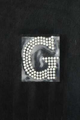  - ADHESIVE CRYSTAL STONE LETTERS G