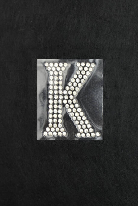 - ADHESIVE CRYSTAL STONE LETTERS K