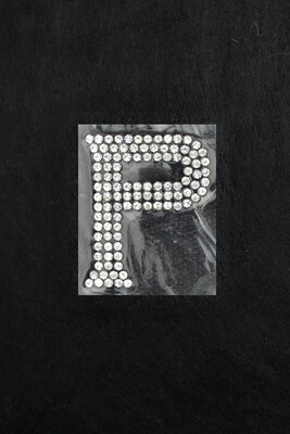 - ADHESIVE CRYSTAL STONE LETTERS P