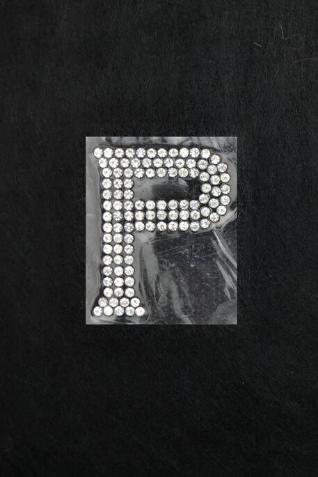  - ADHESIVE CRYSTAL STONE LETTERS P