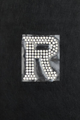  - ADHESIVE CRYSTAL STONE LETTERS R