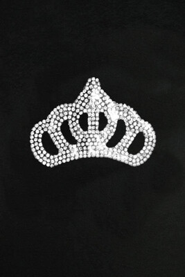  - ADHESIVE QUEEN CROWN WITH CRYSTAL STONE SMALL SIZED