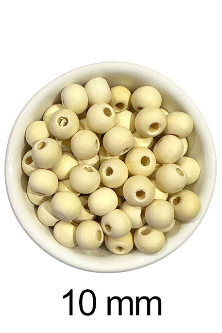  - AHŞAP BONCUK 316 AÇIK NATUREL 10 MM