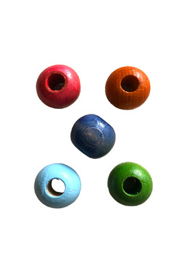  - AHŞAP BONCUK 603 KARIŞIK 18 MM 25 GR