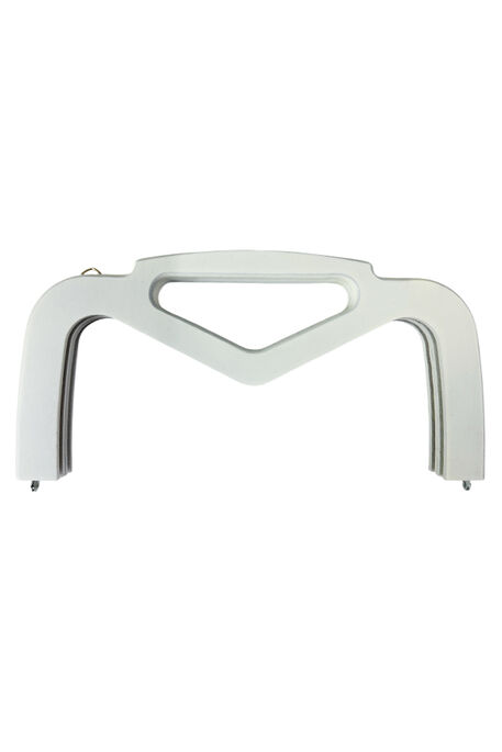  - AHŞAP ÇANTA BURSU MIKNATISLI V SAPLI 25 CM EKRU