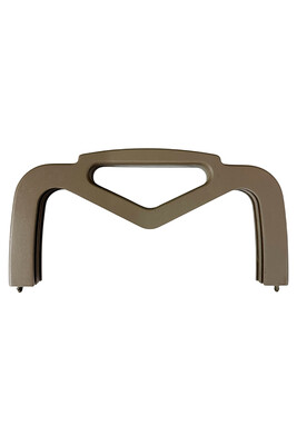  - AHŞAP ÇANTA BURSU MIKNATISLI V SAPLI 25 CM VİZON