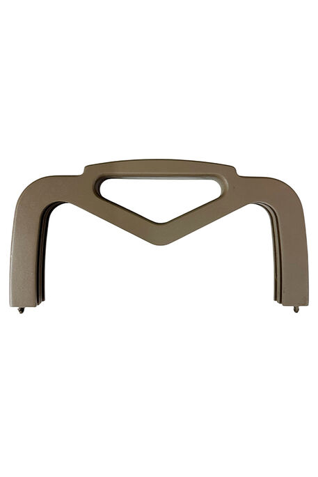  - AHŞAP ÇANTA BURSU MIKNATISLI V SAPLI 25 CM VİZON