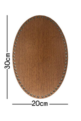  - AHŞAP TABAN OVAL 30X20