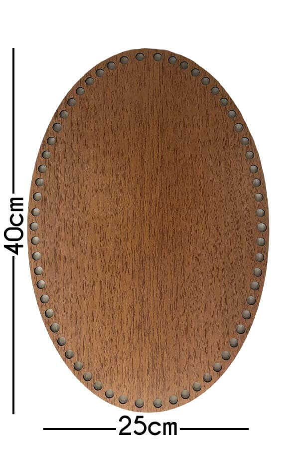 Ahşap Taban Oval 40x25