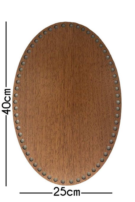  - AHŞAP TABAN OVAL 40X25