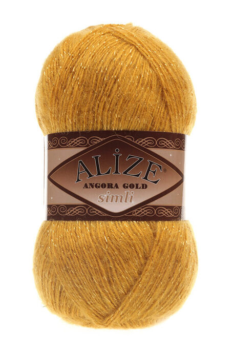 ALİZE ANGORA GOLD SİMLİ 02 Safran - 1