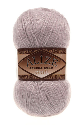 ALİZE ANGORA GOLD SİMLİ 163 Gül Grisi