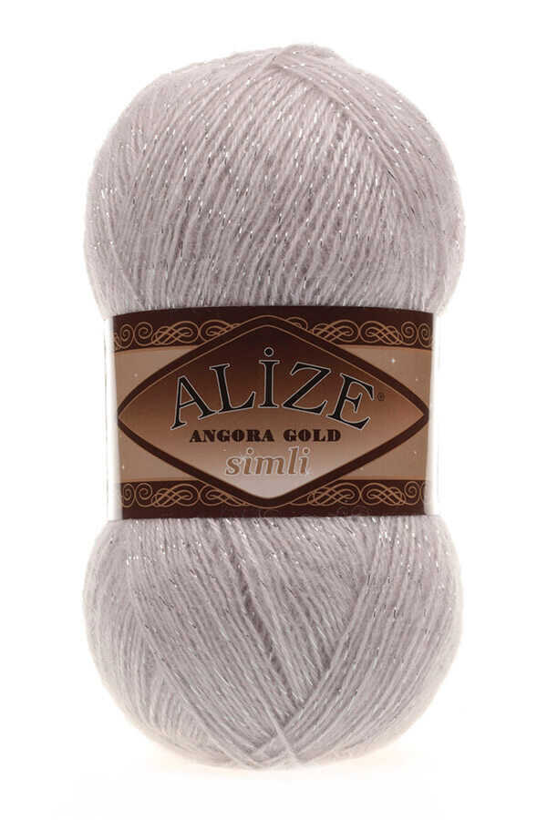 Alize Angora Gold Simli 168 Kış Beyazı