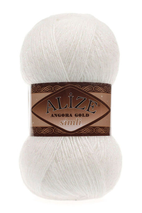 ALİZE ANGORA GOLD SİMLİ 450 İnci Beyazı - 1