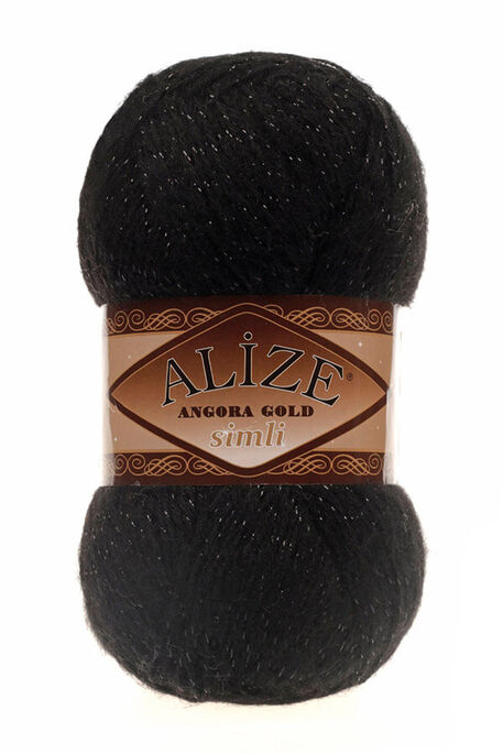 ALİZE ANGORA GOLD SİMLİ 60 Siyah - 1