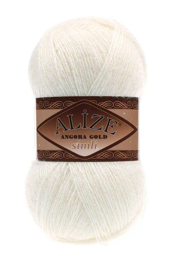 ALİZE ANGORA GOLD SİMLİ 62 Açık Krem