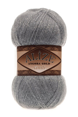 ALİZE ANGORA GOLD SİMLİ 87 Kömür Gri