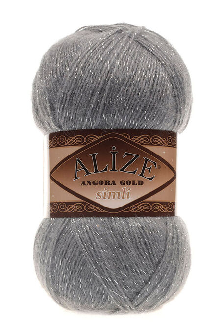 ALİZE ANGORA GOLD SİMLİ 87 Kömür Gri - 1