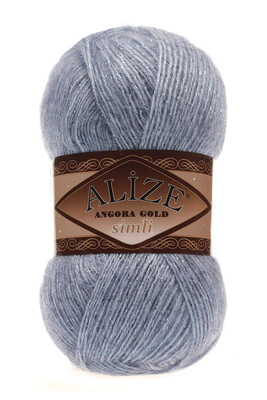 ALİZE - ALİZE ANGORA GOLD SİMLİ 221 Denim Melanj