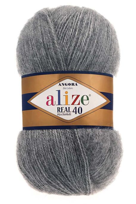 ALİZE - ALİZE ANGORA REAL 40 182 Gri