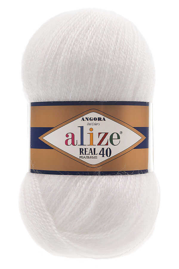 ALİZE ANGORA REAL 40 55 Beyaz