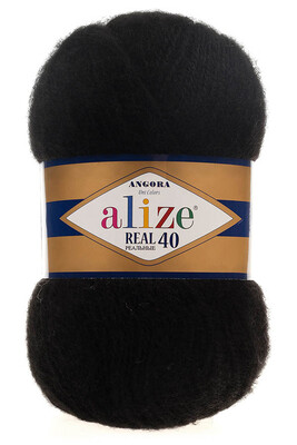 ALİZE - ALİZE ANGORA REAL 40 60 Siyah
