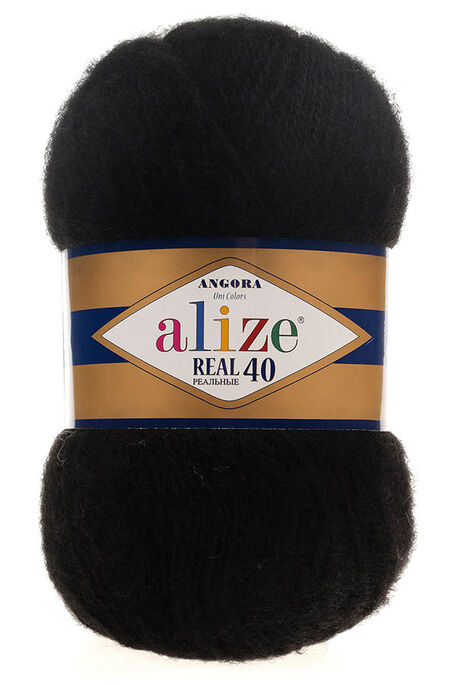 ALİZE - ALİZE ANGORA REAL 40 60 Siyah