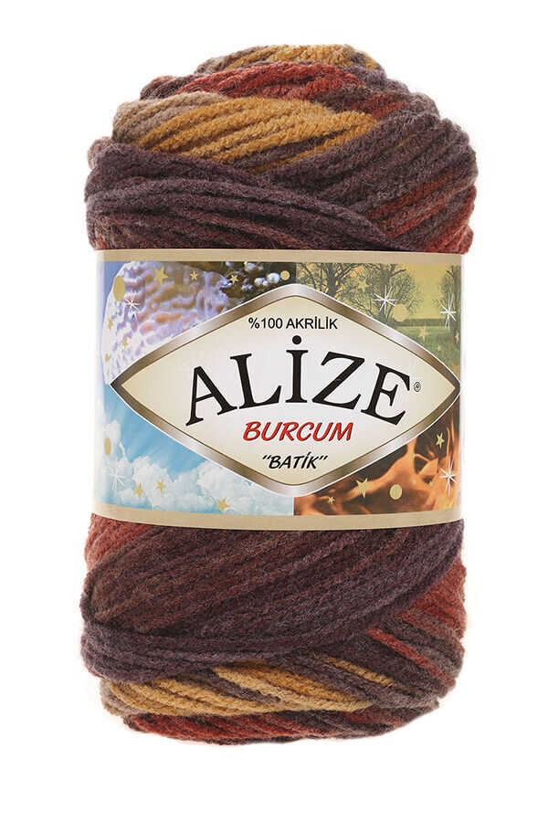 Alize Burcum Batik – Confezione 5 Gomitoli Da 100g (500g) – Lana Acrilica Con Gradiente Di Colore – Lunghezza Totale 1050m – Ferri 4-6