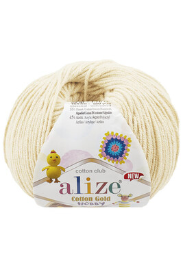 ALİZE COTTON GOLD HOBBY NEW 01 Krem 