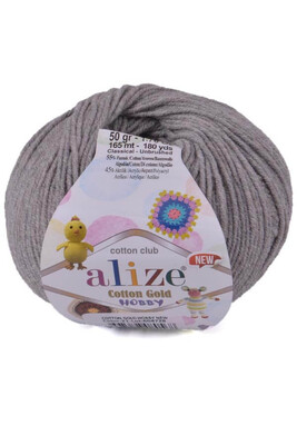 ALİZE - ALİZE COTTON GOLD HOBBY NEW 21 Gri Melanj