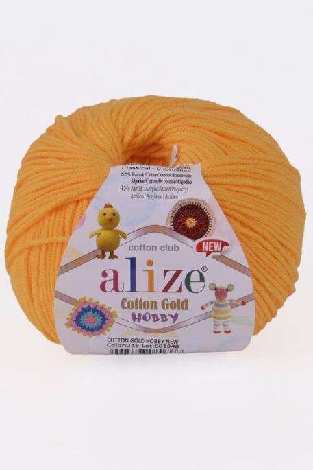 ALİZE COTTON GOLD HOBBY NEW 216 Koyu Sarı - 1