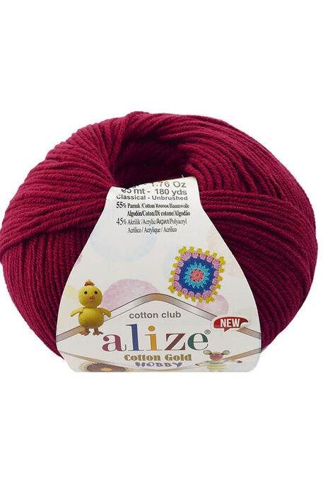 ALİZE - ALİZE COTTON GOLD HOBBY NEW 390 Vişne