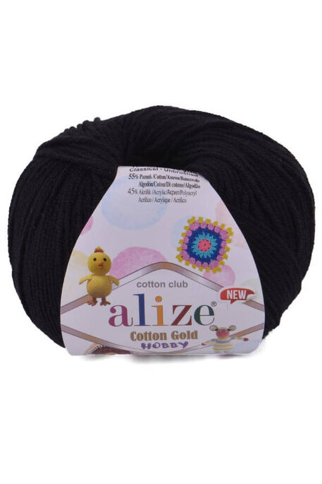 ALİZE - ALİZE COTTON GOLD HOBBY NEW 60 Siyah