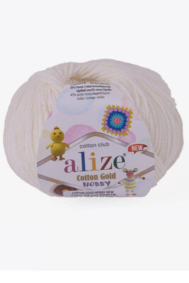 ALİZE - ALİZE COTTON GOLD HOBBY NEW 62 Açık Krem