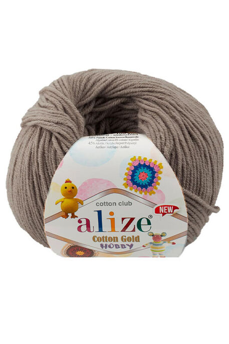 ALİZE - ALİZE COTTON GOLD HOBBY NEW 827 Koyu Bej
