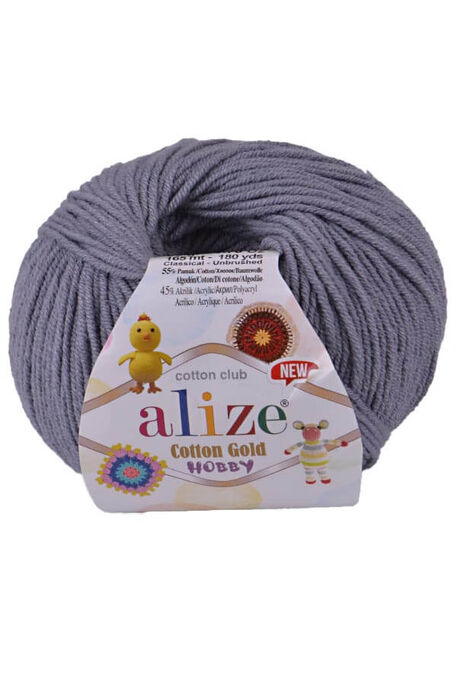 ALİZE - ALİZE COTTON GOLD HOBBY NEW 87 Kömür Grisi