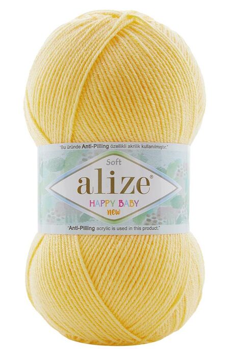 Alize Yarn - ALİZE HAPPY BABY NEW 250 Sarı