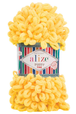 ALİZE - ALİZE PUFFY FINE 216 Koyu Sarı