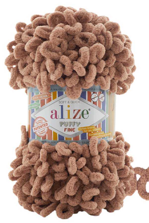 Alize Puffy Fıne 261 Kızıl Kahve