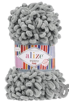 ALİZE - ALİZE PUFFY FINE 302 Gri