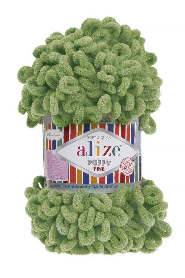 Alize Puffy Fıne 485 Kaplumbağa Yeşili