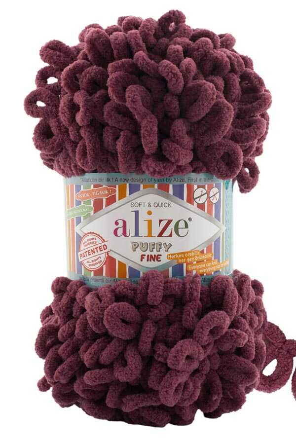 Alize Puffy Fıne 956 Bordo