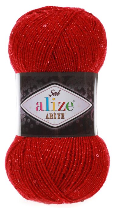 Alize Yarn - ALİZE ŞAL ABİYE 56 Kırmızı