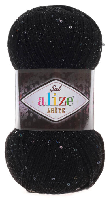 Alize Yarn - ALİZE ŞAL ABİYE 60 Siyah