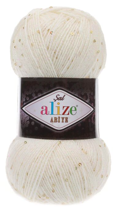 Alize Yarn - ALİZE ŞAL ABİYE 62 Krem