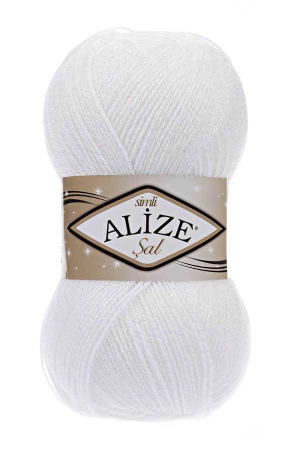 Alize Şal Sim 55 Beyaz