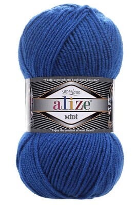 ALİZE - ALİZE SUPERLANA MİDİ 141 Saks Mavi