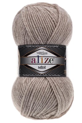 ALİZE - ALİZE SUPERLANA MİDİ 152 Bej Melanj