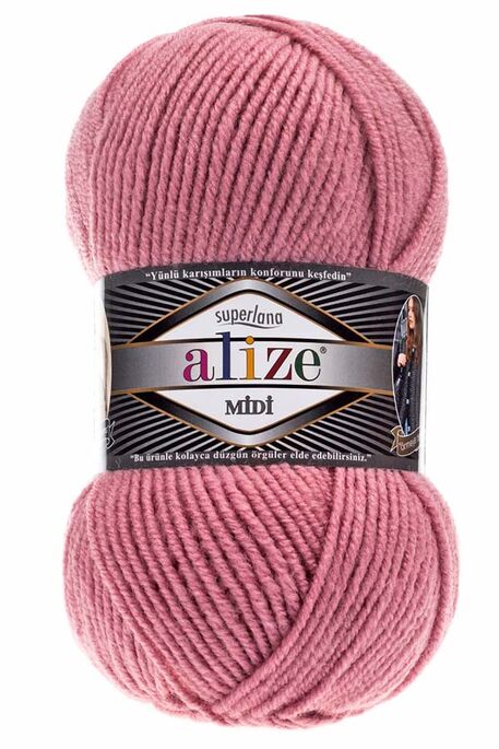 ALİZE - ALİZE SUPERLANA MİDİ 204 Koyu Pudra